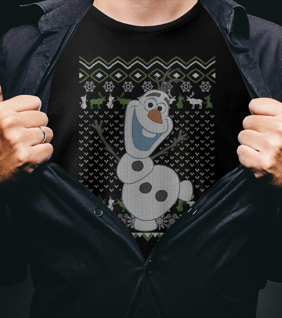 Disney Frozen Olaf Sven Christmas T-Shirt