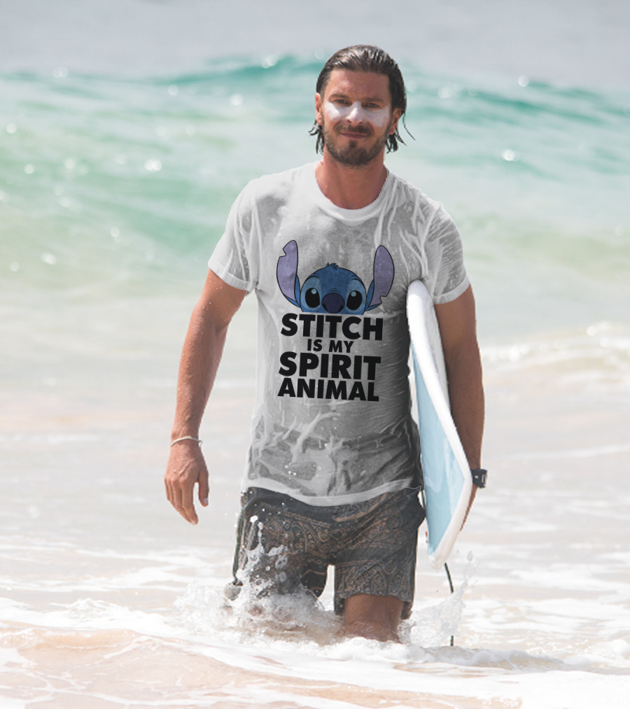 Disney Lilo And Stitch Is My Spirit Animal Tie Dye T-Shirt