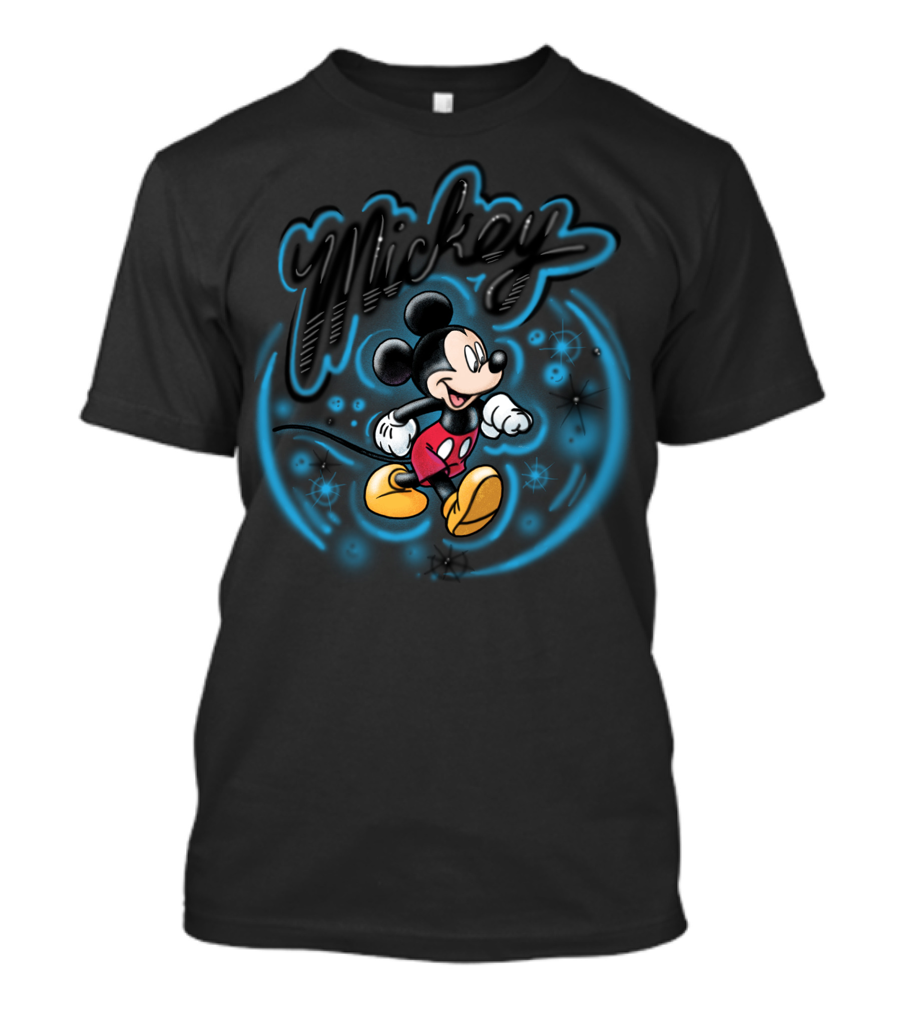 Disney Mickey Mouse Airbrush Mickey Retro Style 1 T-Shirt