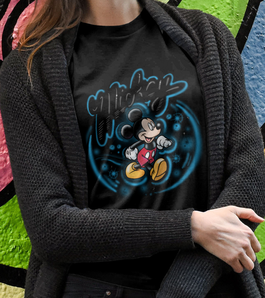 Disney Mickey Mouse Airbrush Mickey Retro Style 1 T-Shirt