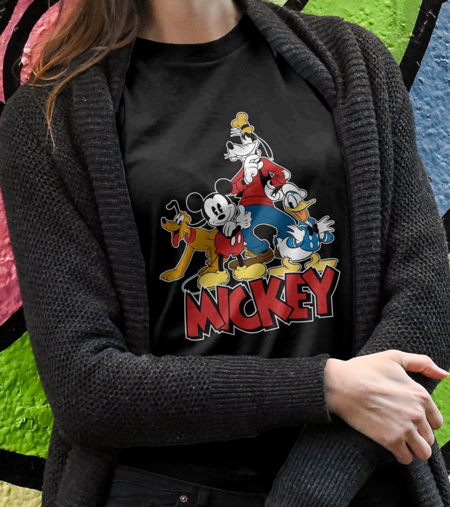 Mickey Mouse And Friends Pluto Goofy Donald Duck Disney T-Shirt