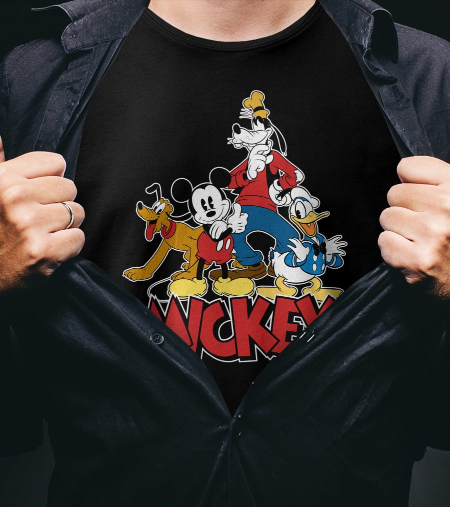 Mickey Mouse And Friends Pluto Goofy Donald Duck Disney T-Shirt