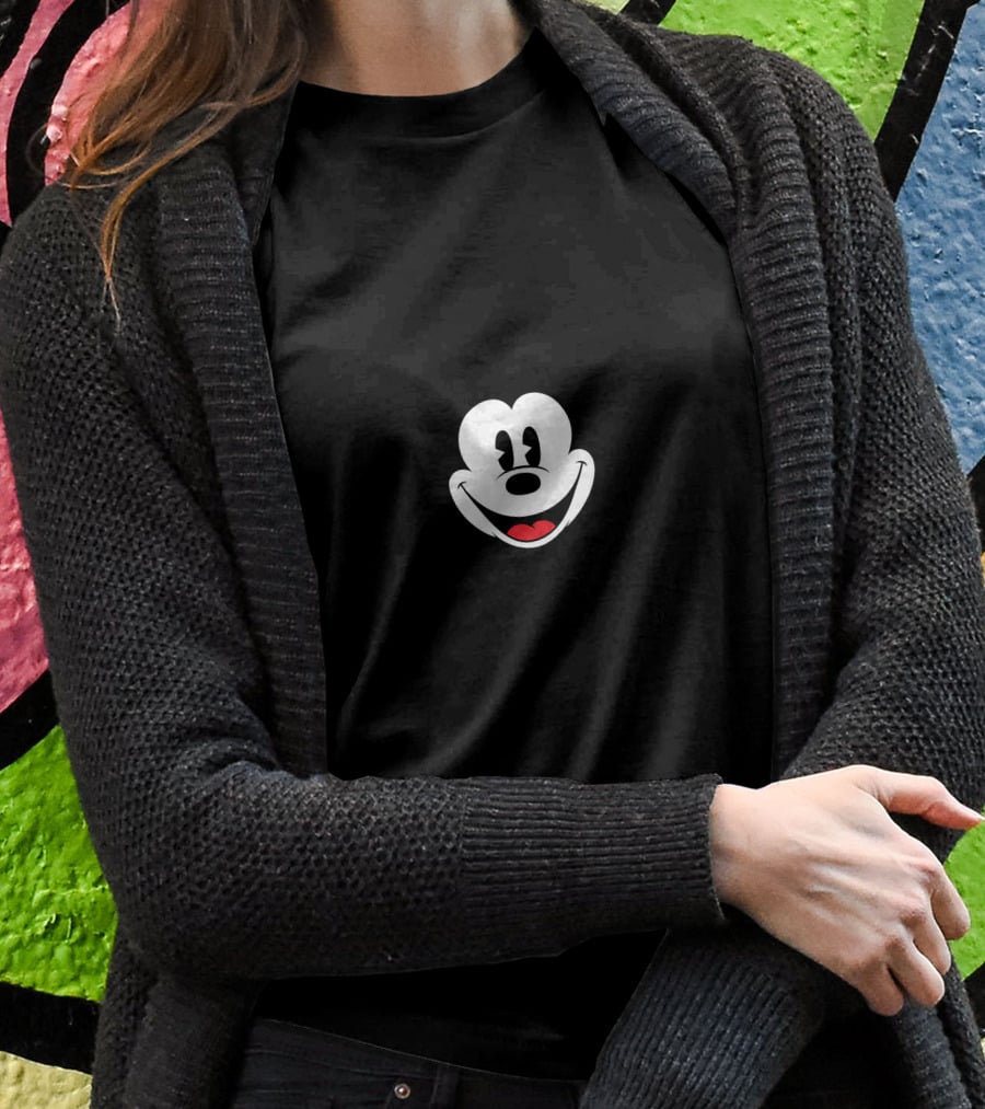 Mickey Mouse Disney Classico Face T-Shirt