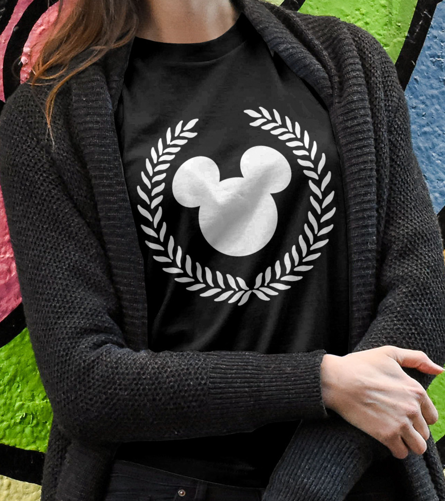Disney Mickey Mouse Laurel Wreath Icon Collegiate T-Shirt