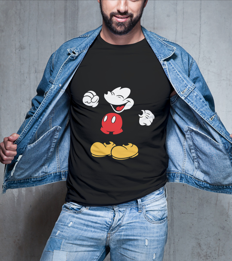 Mickey Mouse Classic Cheerful Disney Character T-Shirt