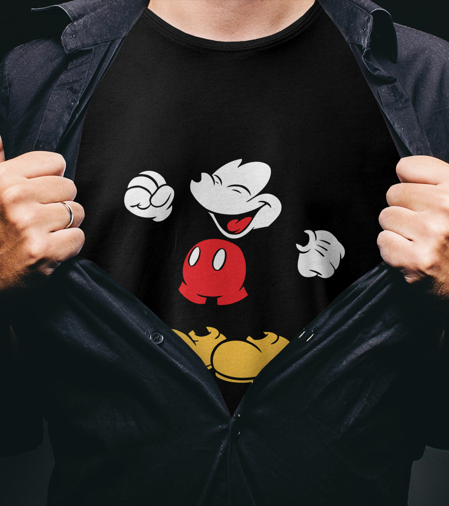 Mickey Mouse Classic Cheerful Disney Character T-Shirt