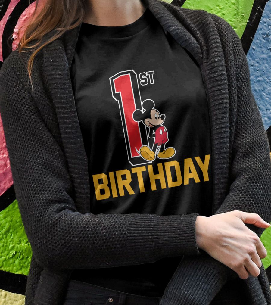 Disney Mickey Mouse 1st Birthday T-Shirt
