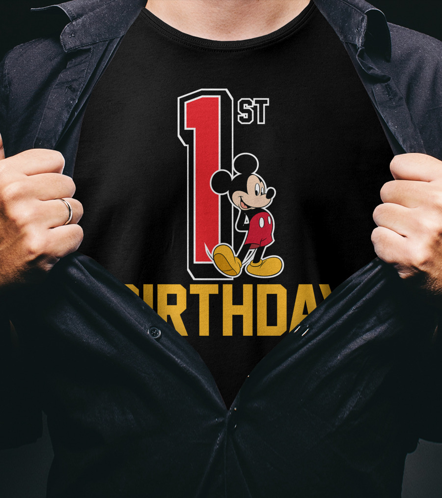 Disney Mickey Mouse 1st Birthday T-Shirt
