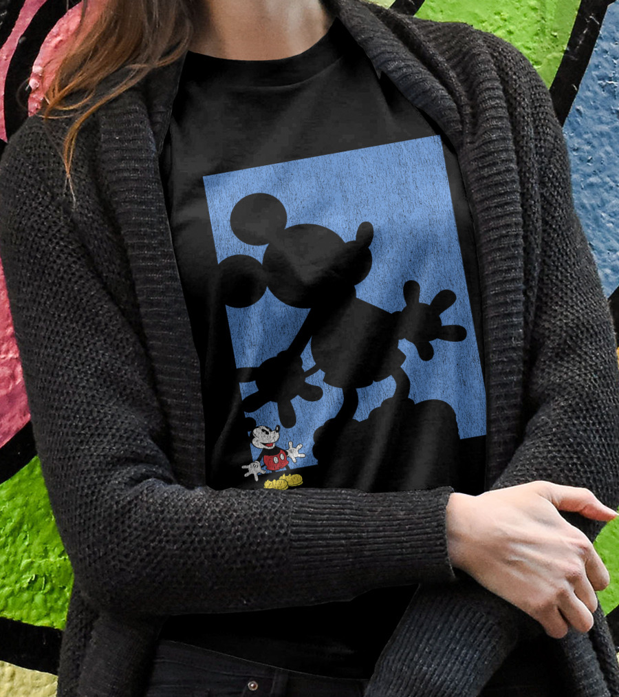 Disney Mickey Mouse Shadow Classic Iconic Pose T-Shirt