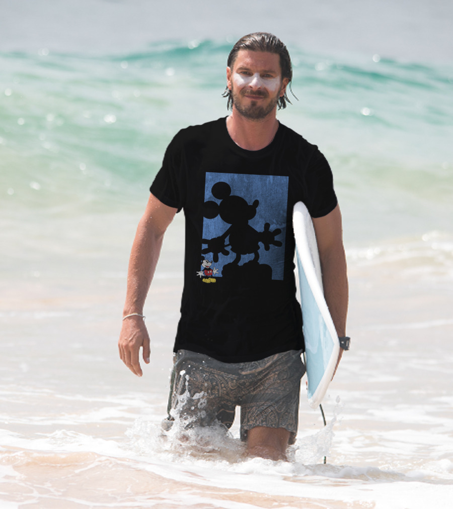 Disney Mickey Mouse Shadow Classic Iconic Pose T-Shirt