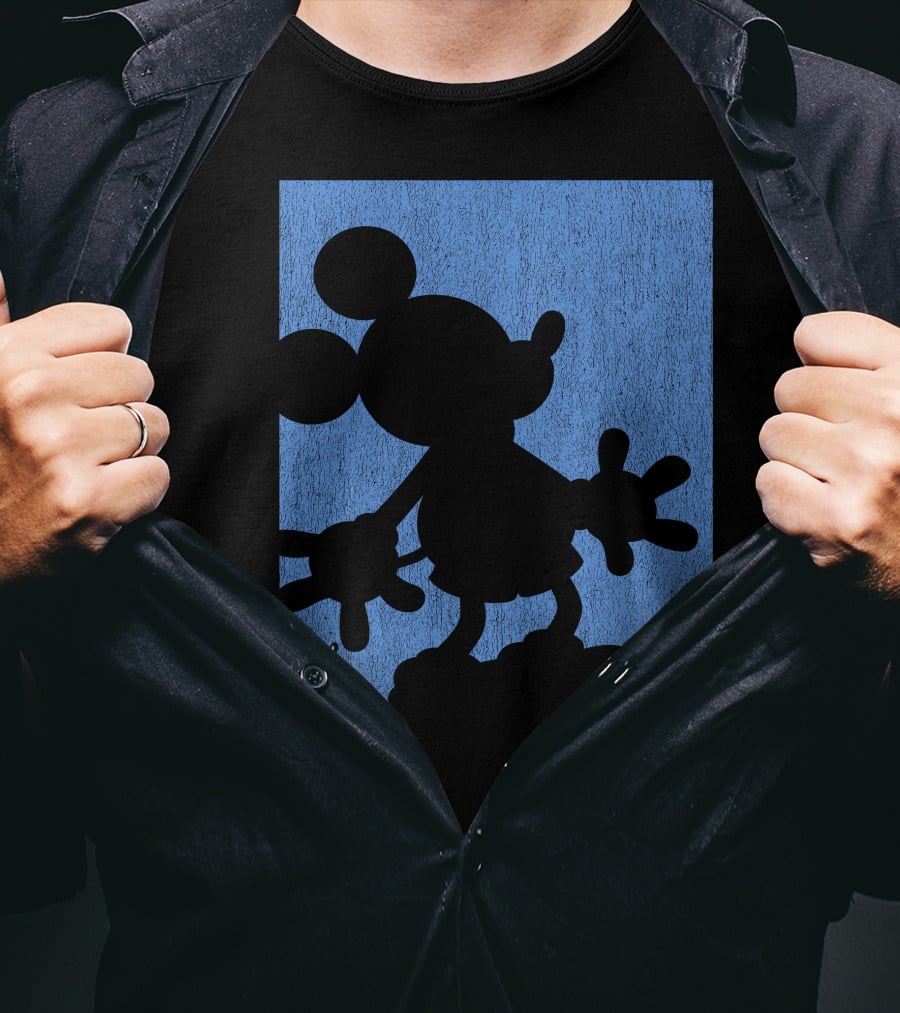 Disney Mickey Mouse Shadow Classic Iconic Pose T-Shirt