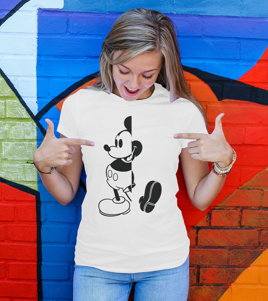Disney Mickey Mouse Split T-Shirt