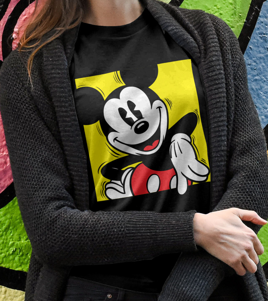 Mickey Mouse Vintage Yellow Frame Disney T-Shirt