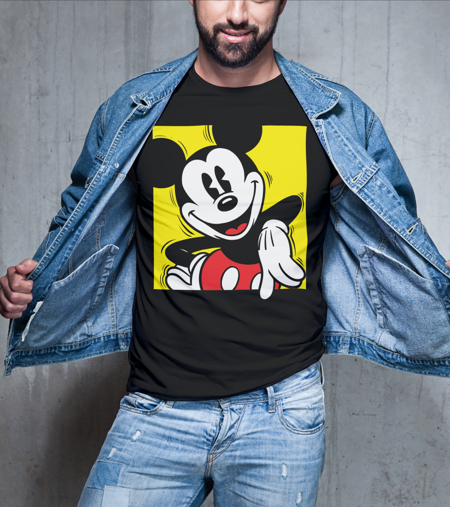 Mickey Mouse Vintage Yellow Frame Disney T-Shirt