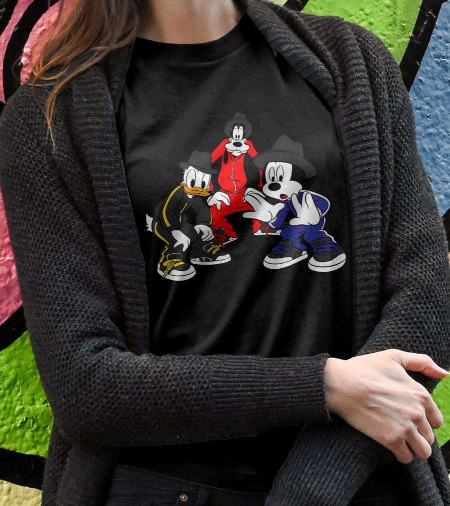 Disney Mickey Donald Goofy Hip Hop T-Shirt