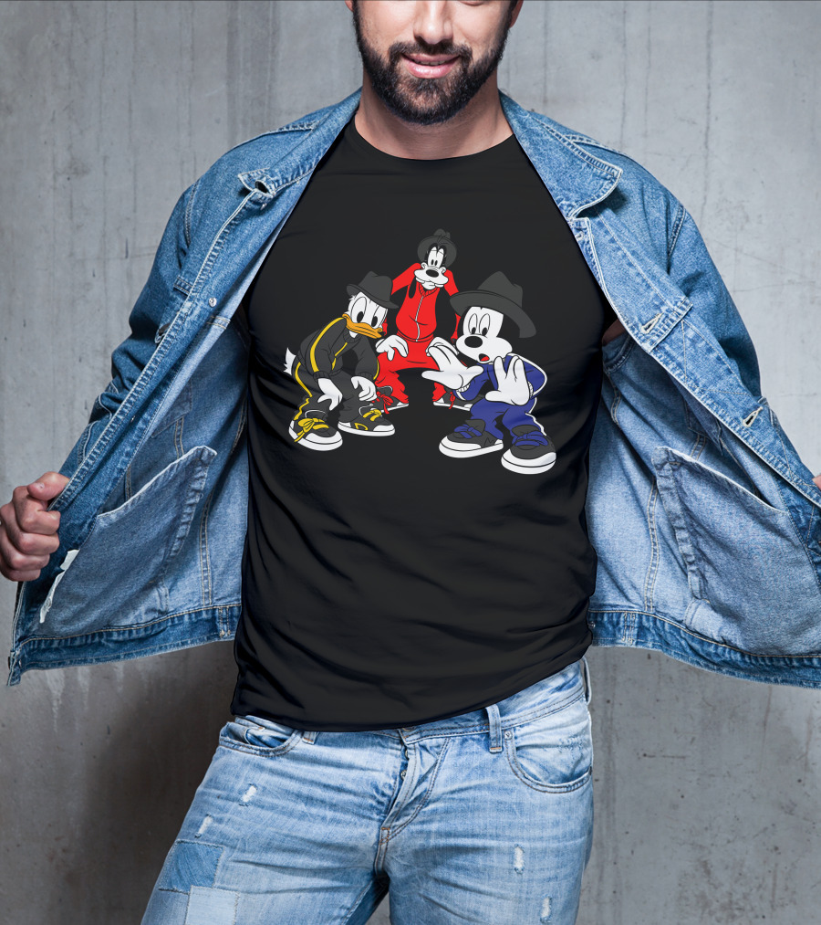 Disney Mickey Donald Goofy Hip Hop T-Shirt
