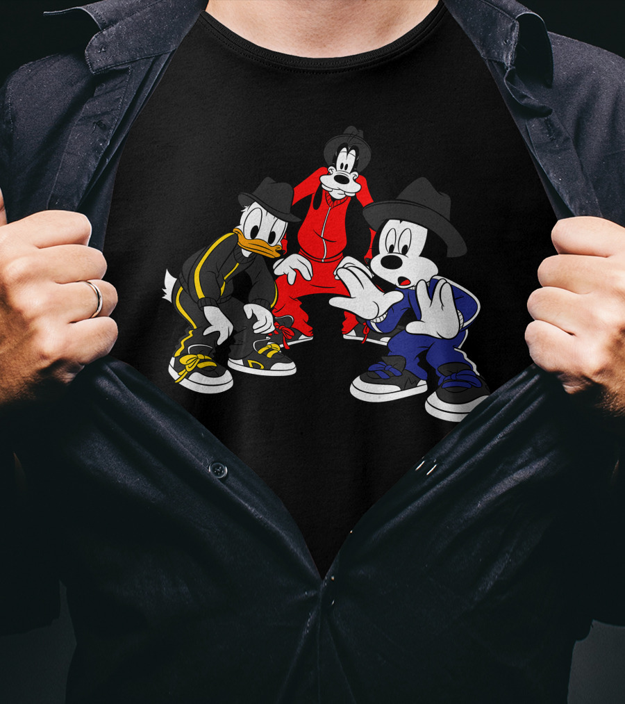 Disney Mickey Donald Goofy Hip Hop T-Shirt