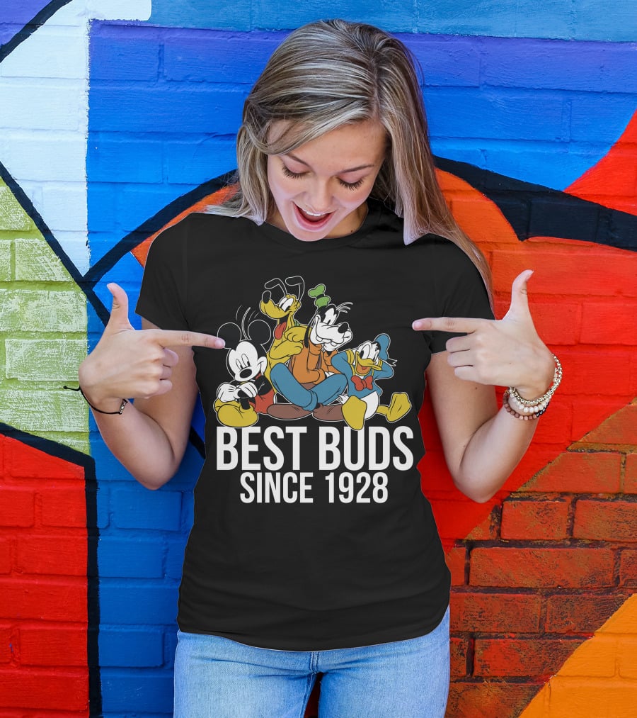 Best Buds Since 1928 Disney Mickeys 90th T-Shirt