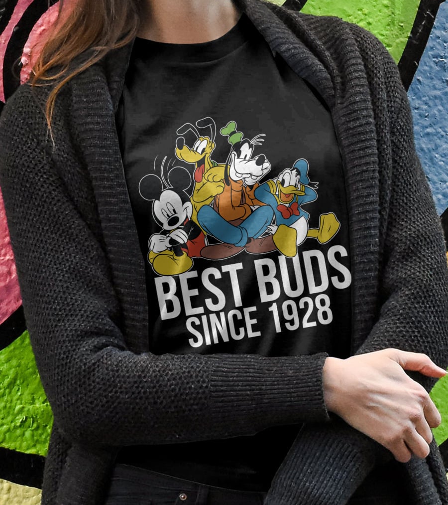 Best Buds Since 1928 Disney Mickeys 90th T-Shirt