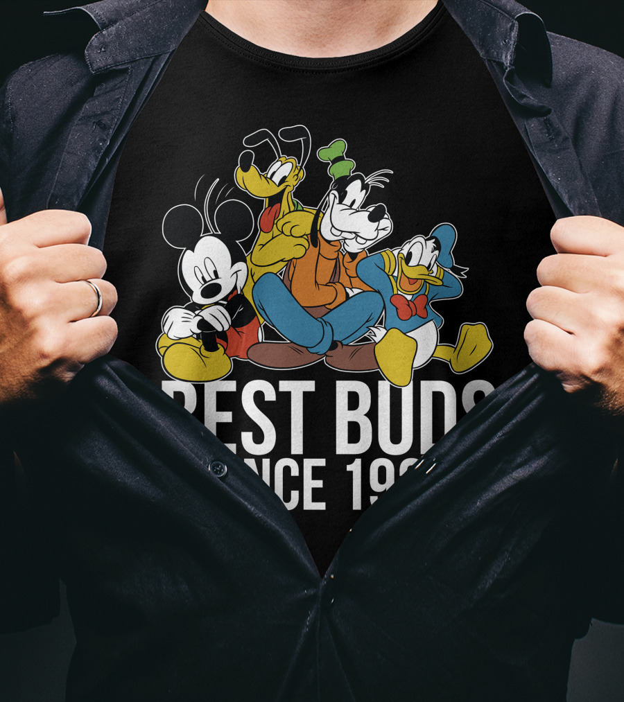 Best Buds Since 1928 Disney Mickeys 90th T-Shirt