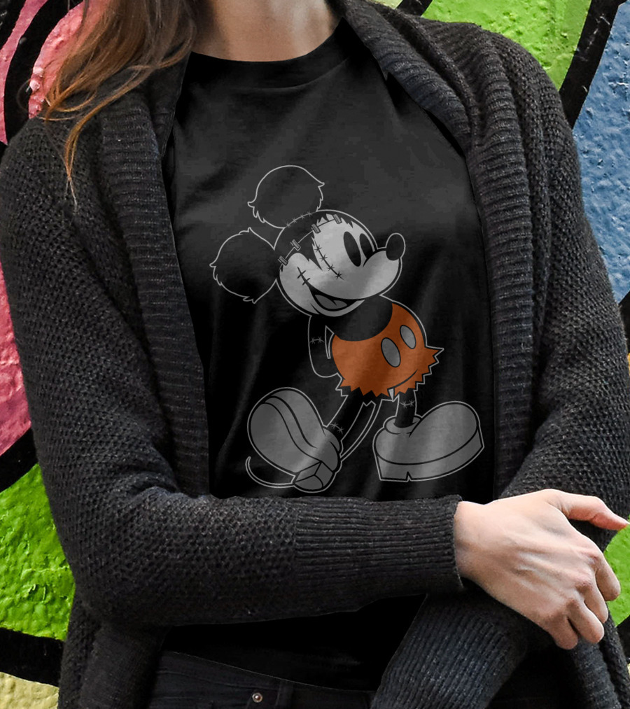 Disney FrankenMickey Halloween Character Mash-Up T-Shirt