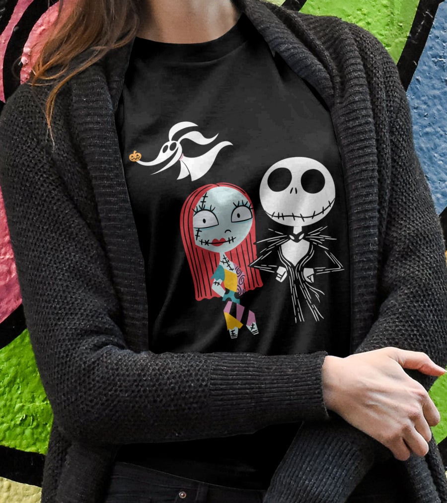 Disney Nightmare Before Xmas Jack Sally Zero T-Shirt
