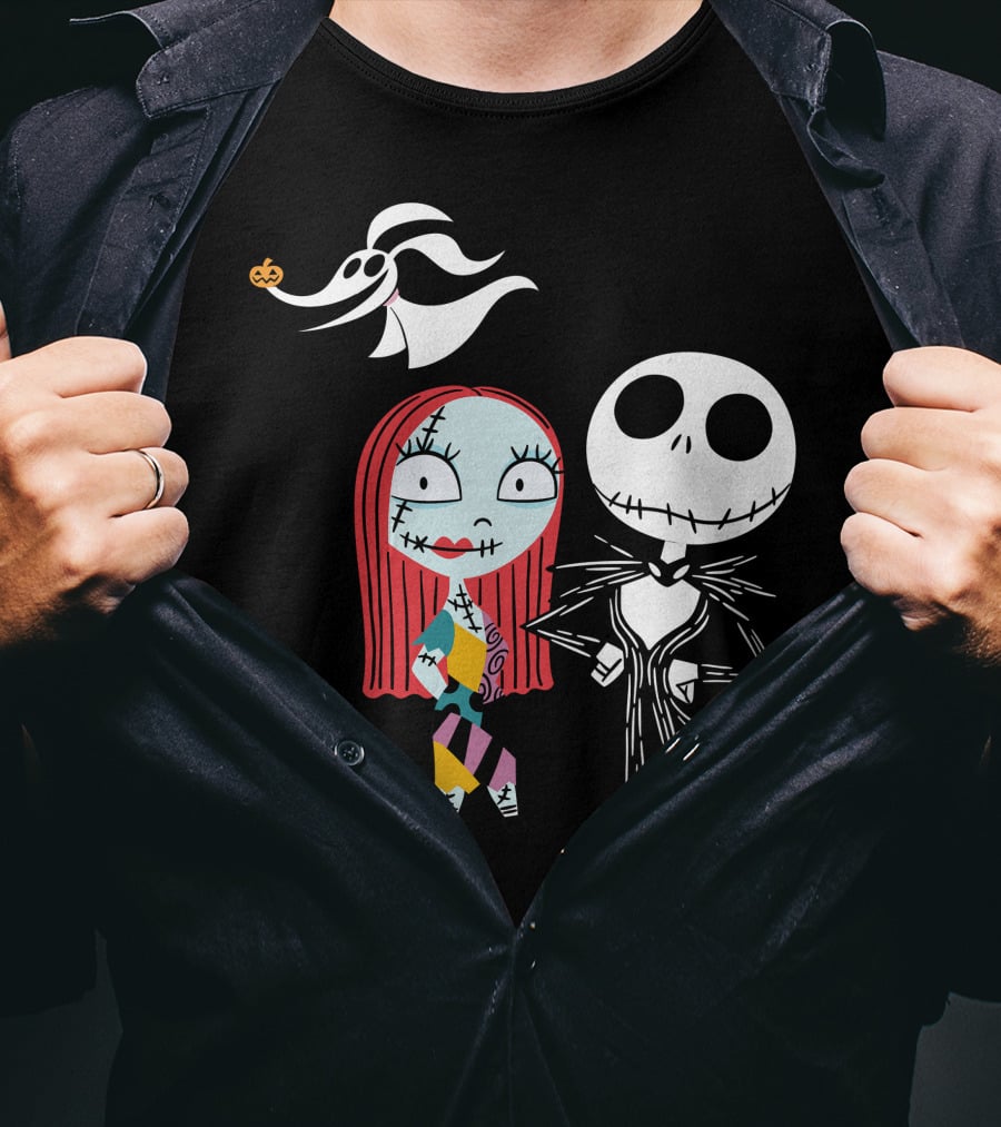 Disney Nightmare Before Xmas Jack Sally Zero T-Shirt