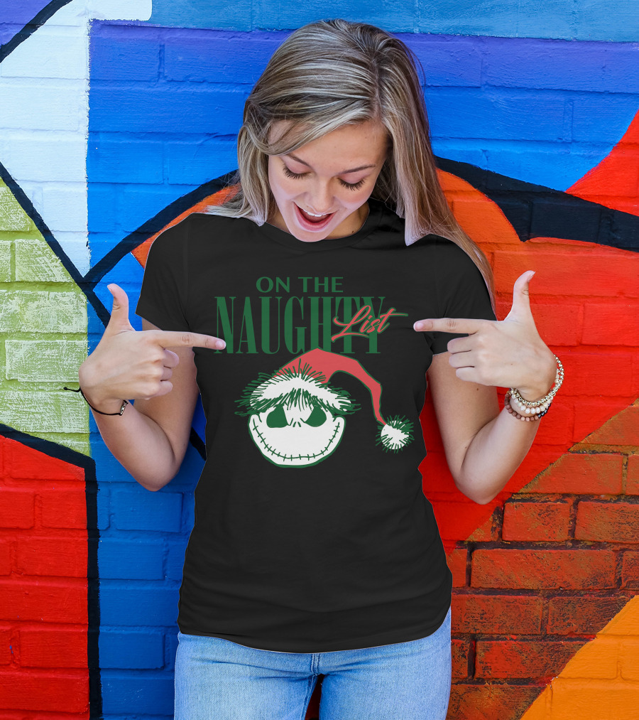 Nightmare Before Christmas On The Naughty List T-Shirt