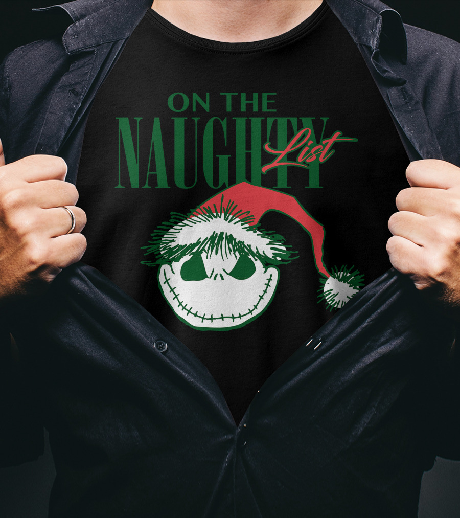 Nightmare Before Christmas On The Naughty List T-Shirt