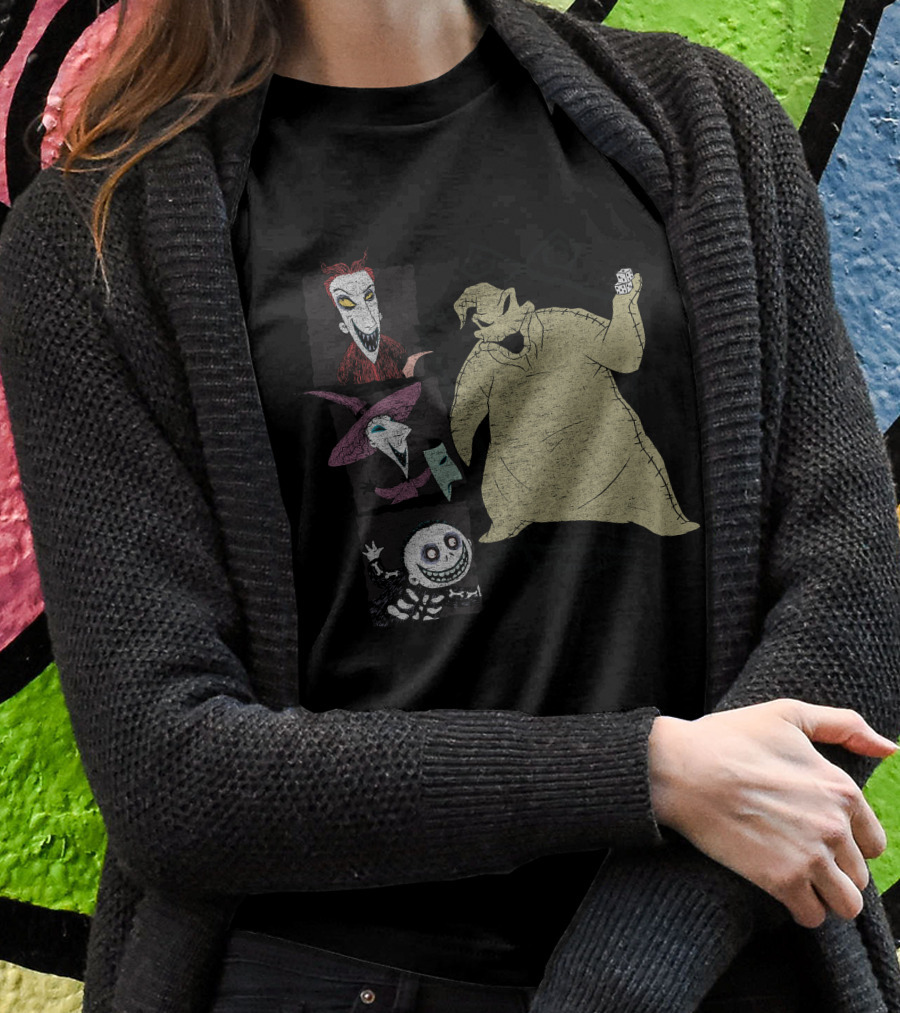 Disney Nightmare Before Xmas Oogie Boogie Characters Group T-Shirt