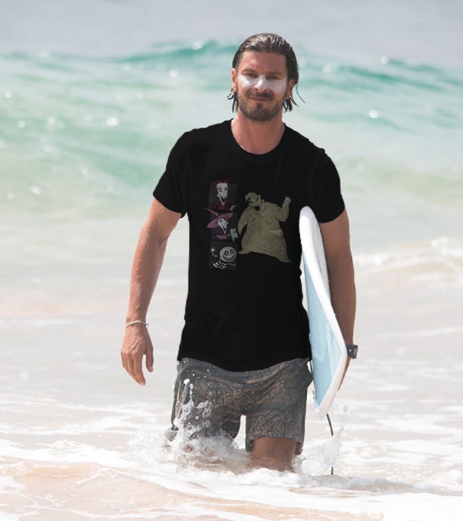 Disney Nightmare Before Xmas Oogie Boogie Characters Group T-Shirt