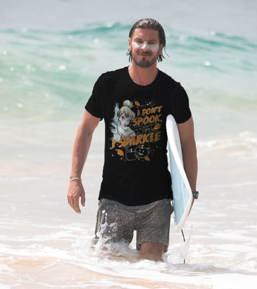 I Don't Spook I Sparkle Disney Peter Pan Tinkerbell Halloween T-Shirt