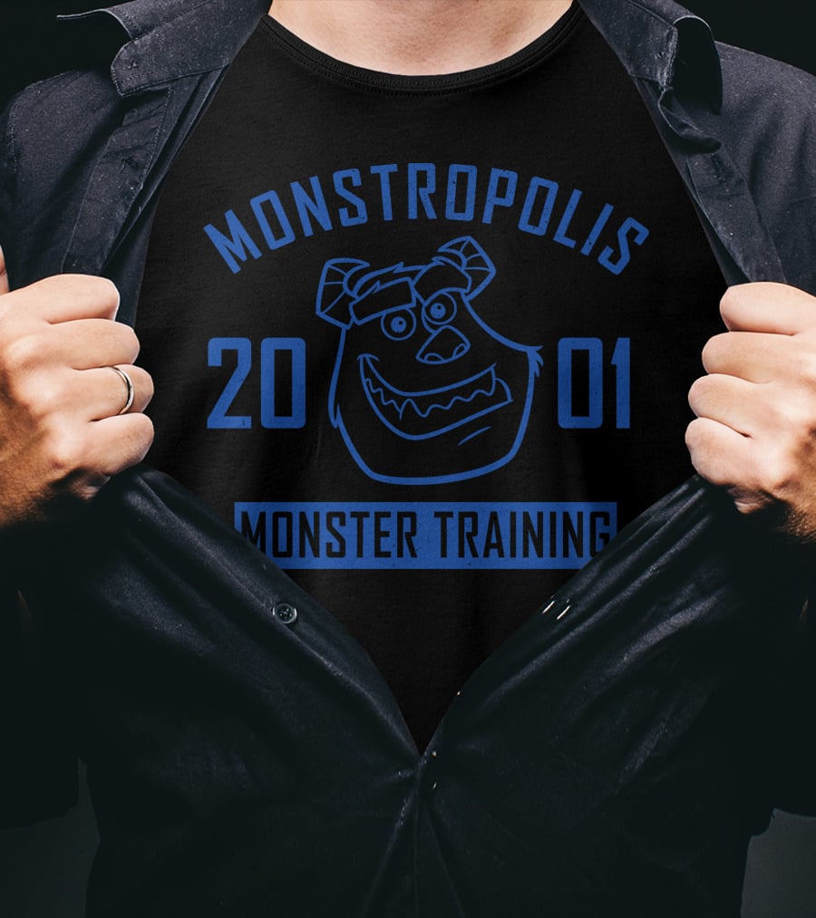 Monstropolis Monster Training 2001 Disney Pixar Monsters T-Shirt