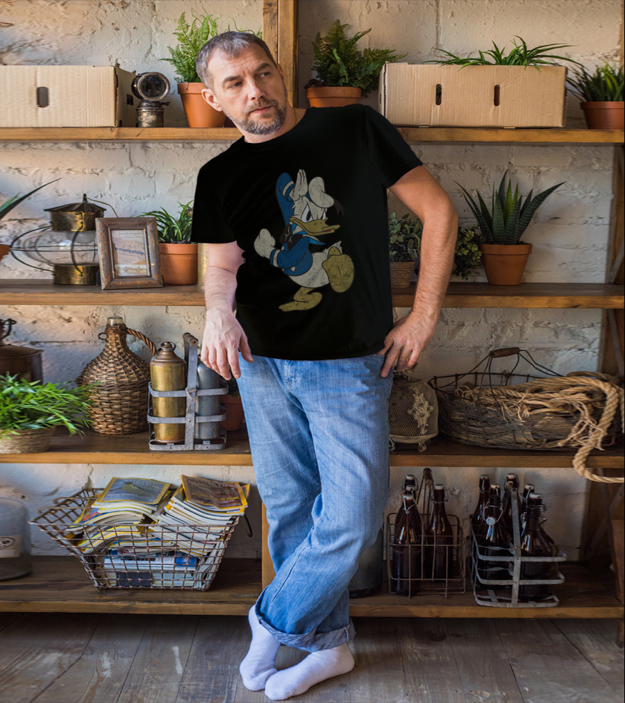 Disney Vintage Donald Duck Classic Distressed Pose T-Shirt