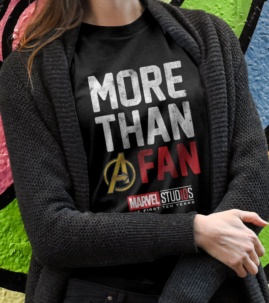 Marvel Studios Avengers More Than A Fan The First Ten Years T-Shirt