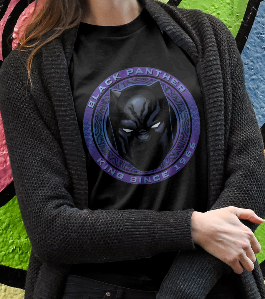 Marvel Black Panther King Since 1966 Iconic Mask T-Shirt