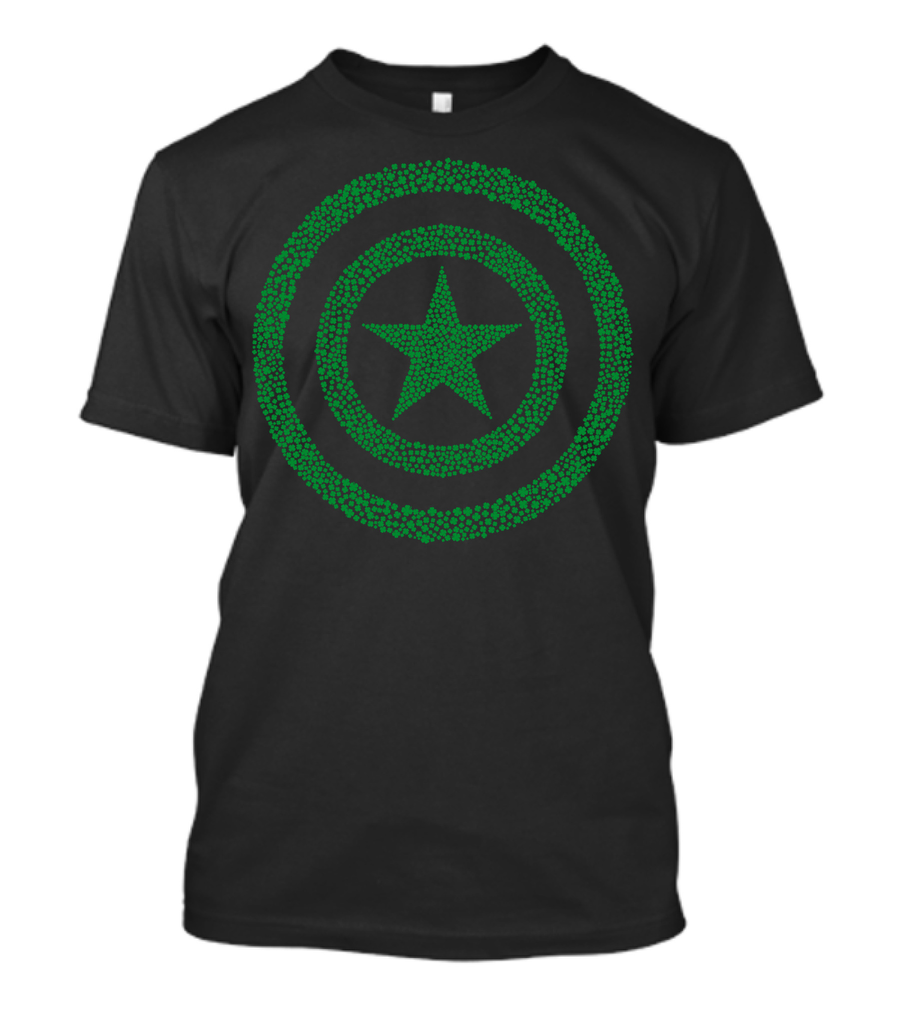 Marvel Captain America Green Shamrock Star Emblem T-Shirt