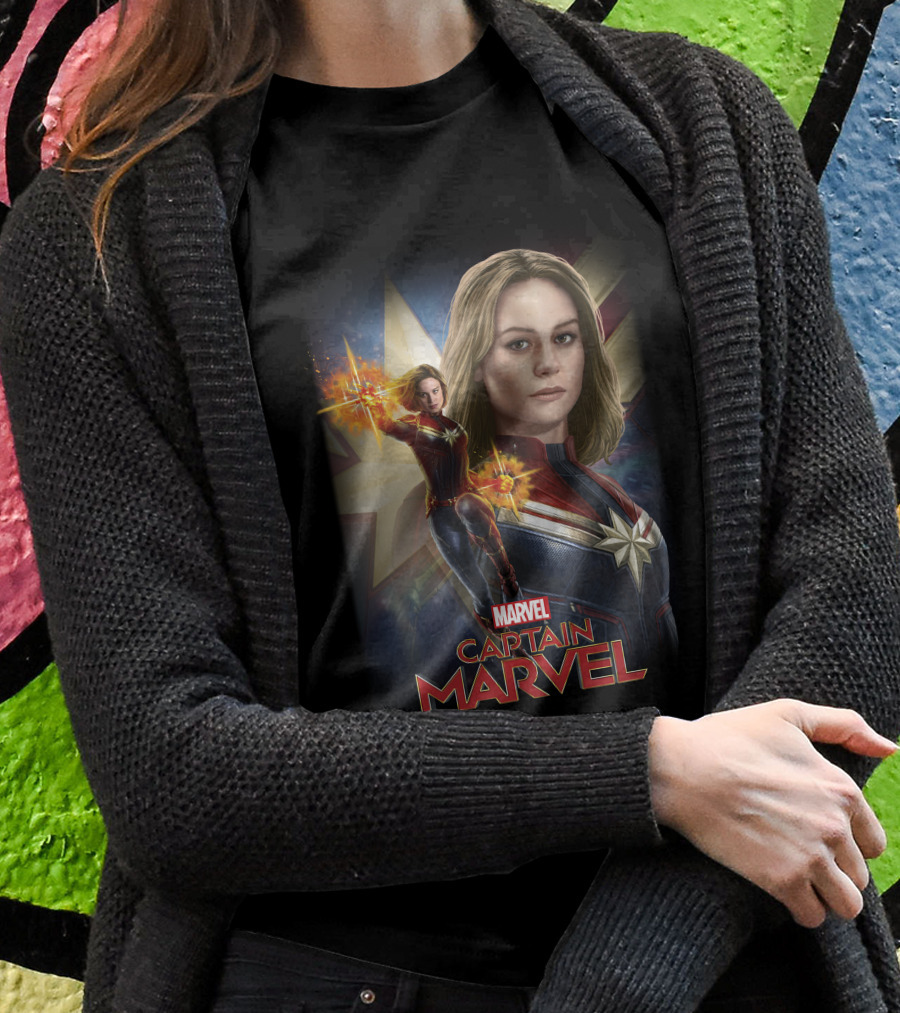 Marvel Captain Marvel Starburst Power T-Shirt