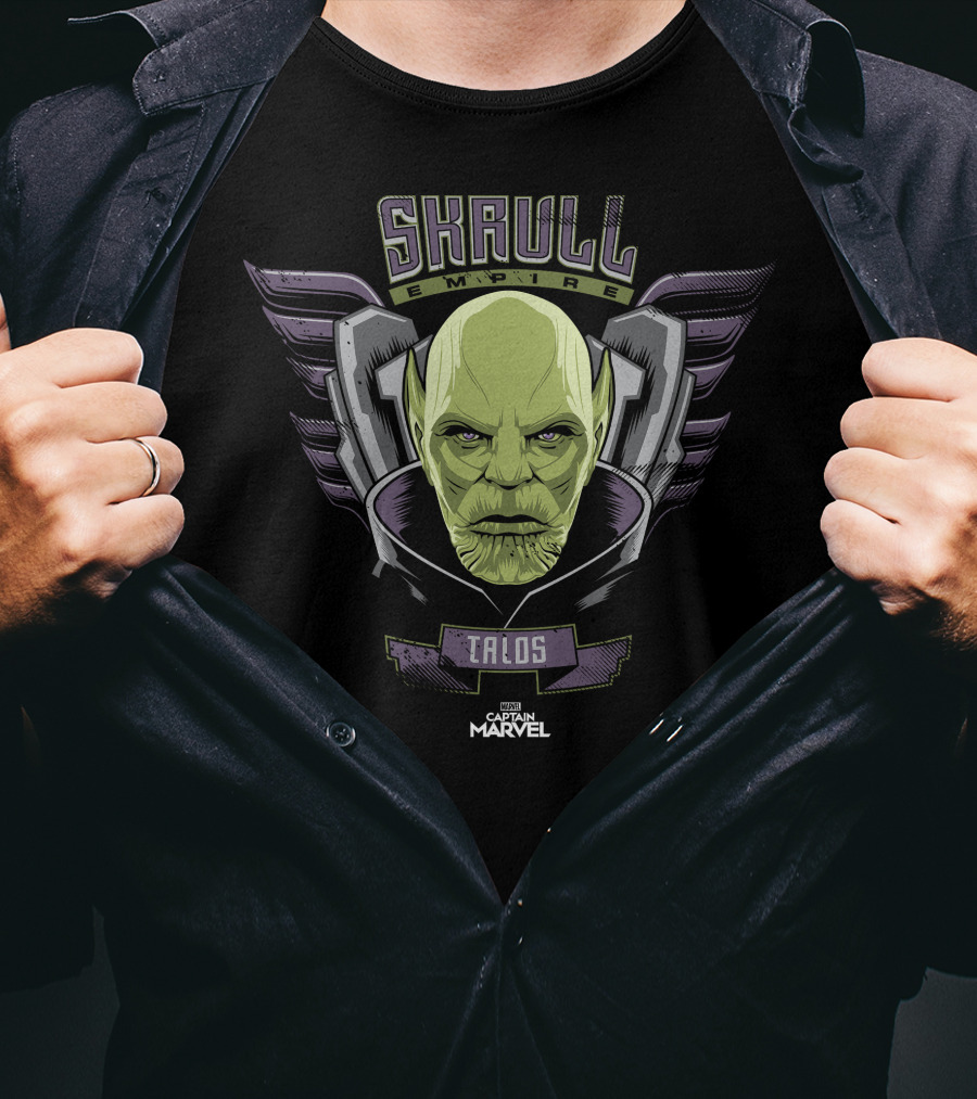 Marvel Captain Marvel Skrull Empire Talos Character T-Shirt