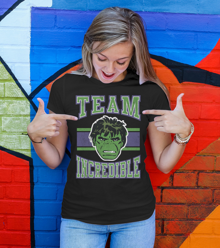 Marvel Classic Team Incredible Hulk Retro T-Shirt