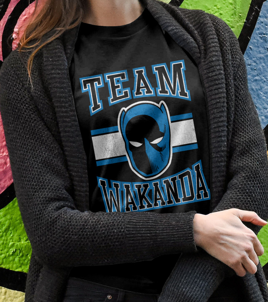 Team Wakanda Marvel Classic Black Panther T-Shirt