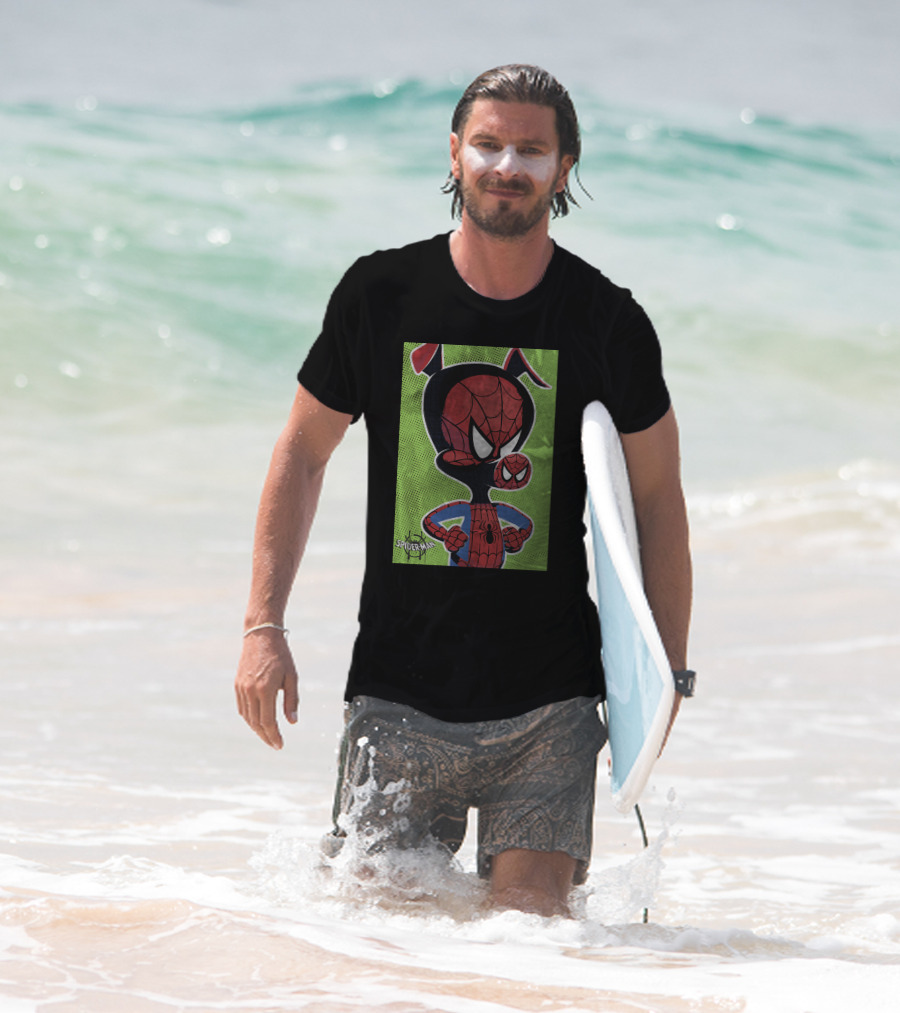 Marvel Spider-Ham Spiderverse Pop Art Spider-Man Character Heroic Pose T-Shirt