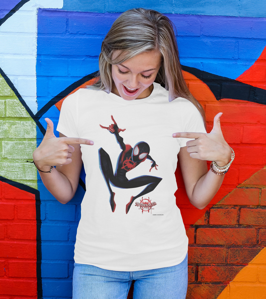Spider-Man Into The Spiderverse Miles Morales Marvel T-Shirt