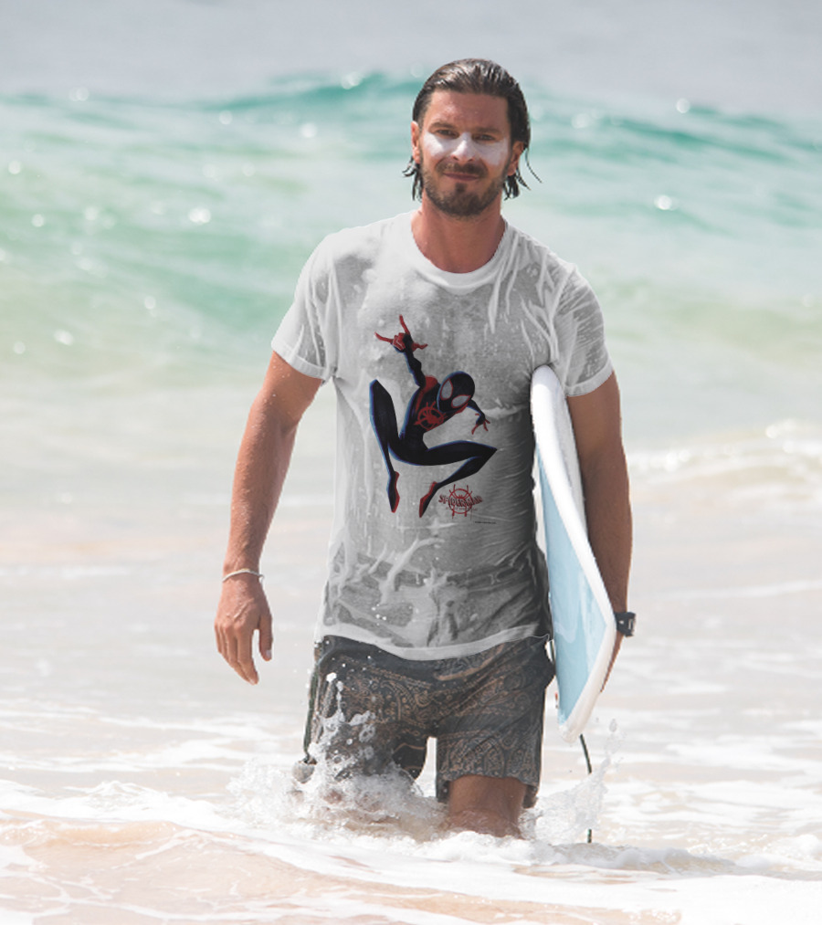 Spider-Man Into The Spiderverse Miles Morales Marvel T-Shirt