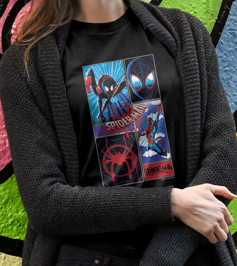 Marvel Spider-Man Spiderverse Miles Morales And Peter Parker T-Shirt