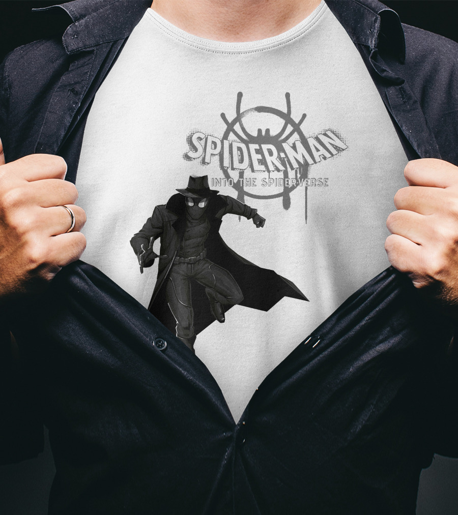 Marvel Spider-Man Into The Spider-Verse Noir T-Shirt