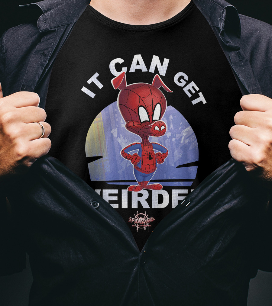 Marvel Spider-Man Into The Spider-Verse Spider-Ham It Can Get Weirder T-Shirt