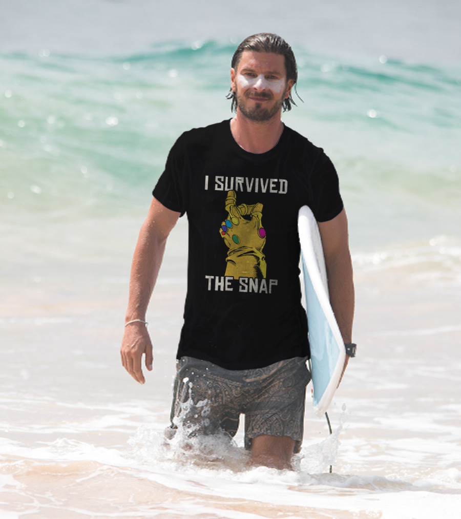 Marvel Thanos Infinity Gauntlet I Survived The Snap T-Shirt