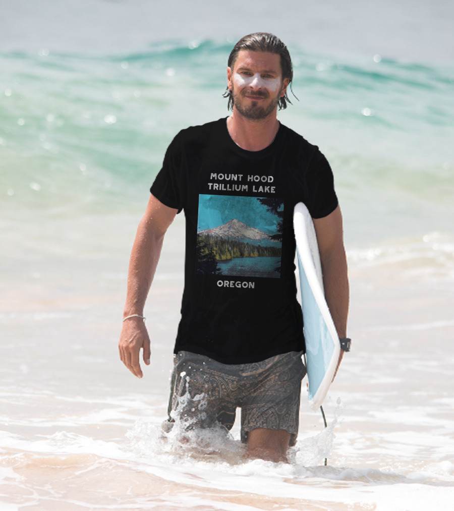 Mount Hood Trillium Lake Oregon T-Shirt