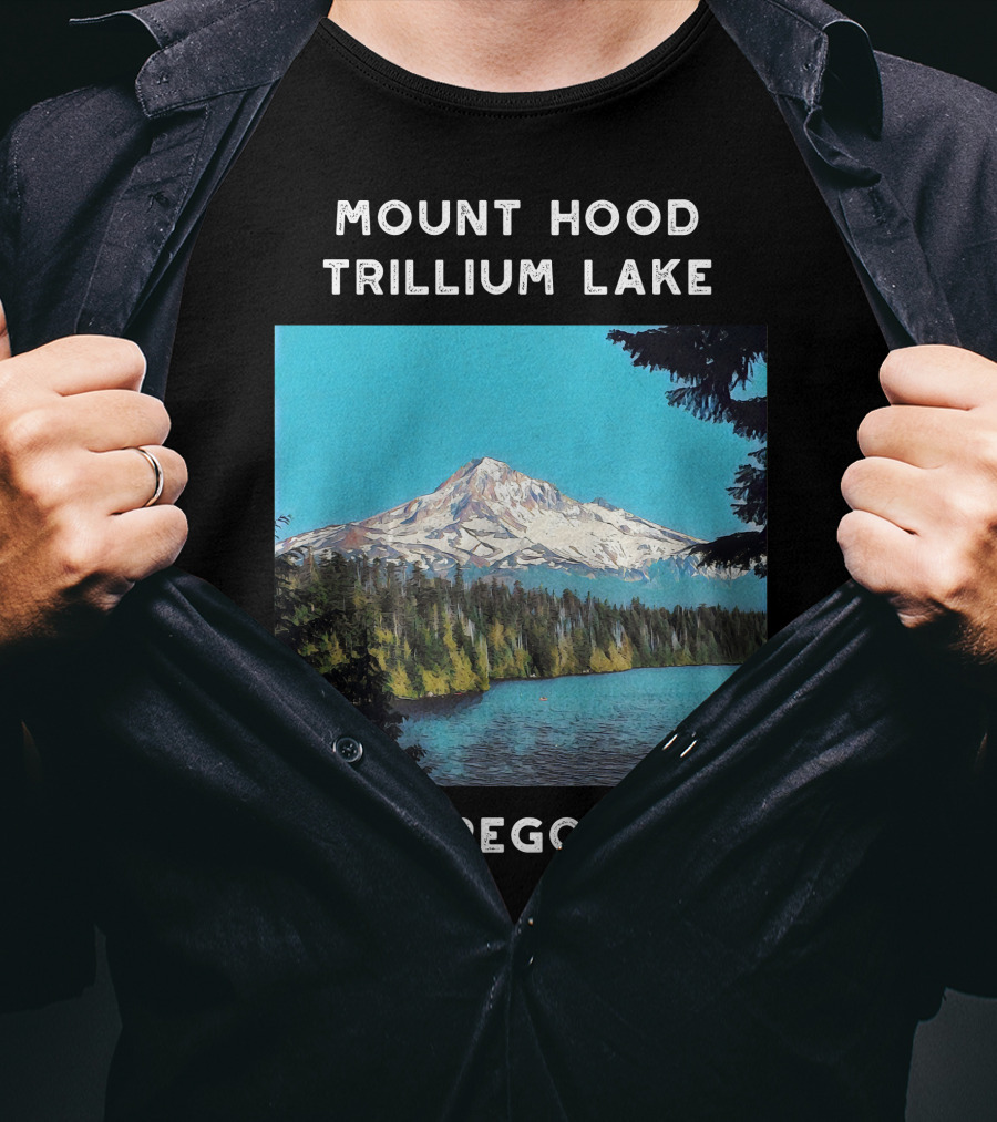 Mount Hood Trillium Lake Oregon T-Shirt